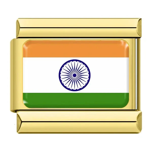 Charm Dorado Bandera de India