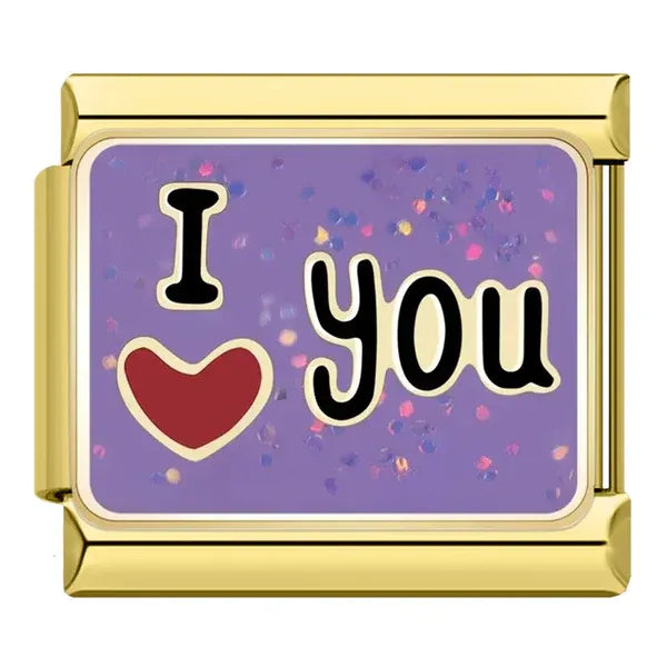 Charm I Love You Morado