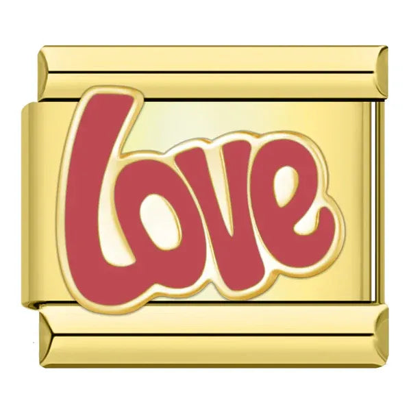 Charm Love Dorado Rosa