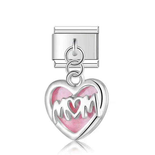 Charm Colgante Corazón MOM