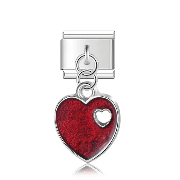 Charm Colgante Corazón Rojo