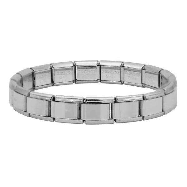 Brazalete Italiano Plateado